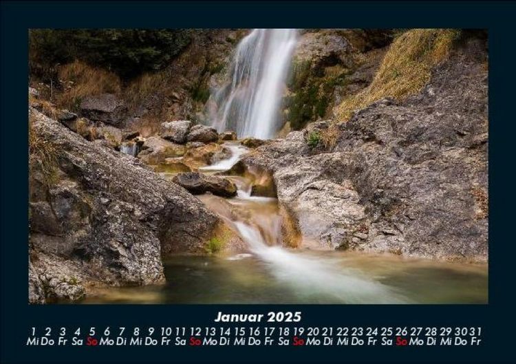 Produktbild: Wasserf&auml;lle 2025 Fotokalender DIN A5