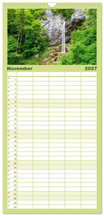 Produktbild: Familienplaner 2027 - Rund um den W&ouml;rthersee in &Ouml;sterreich mit 5 Spalten (Wandkalender, 21 x 45 cm) CALVENDO