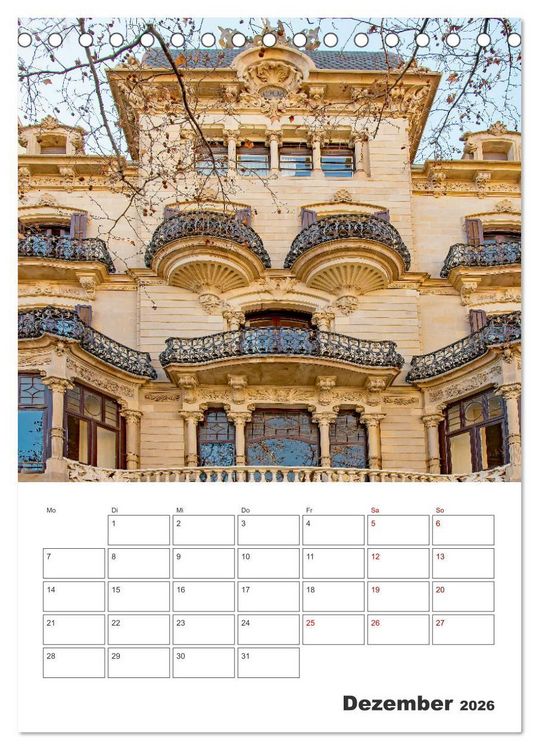 Produktbild: Barcelona - Urlaubsplaner (Tischkalender 2026 DIN A5 hoch), CALVENDO Monatskalender