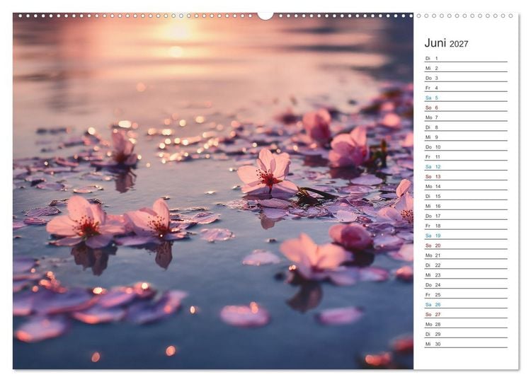 Produktbild: Japanische Kirschbl&uuml;te (hochwertiger Premium Wandkalender 2027 DIN A2 quer), Kunstdruck in Hochglanz