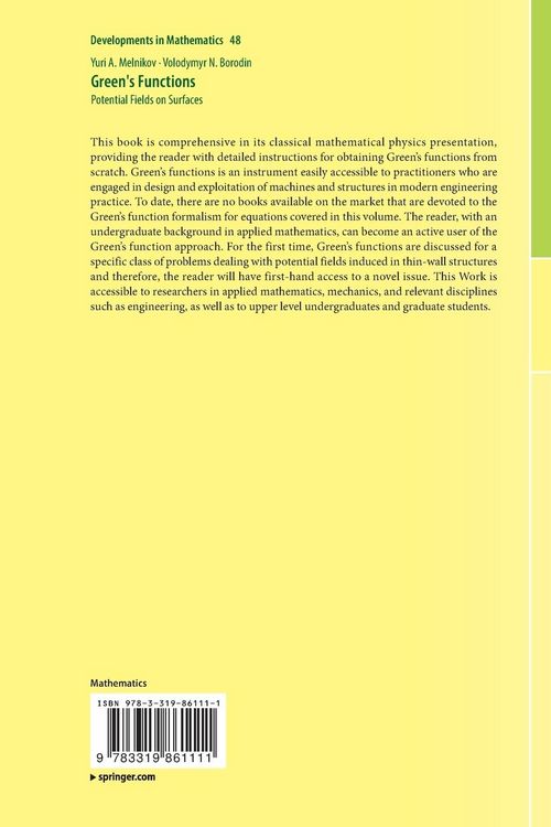 Produktbild: Green's Functions