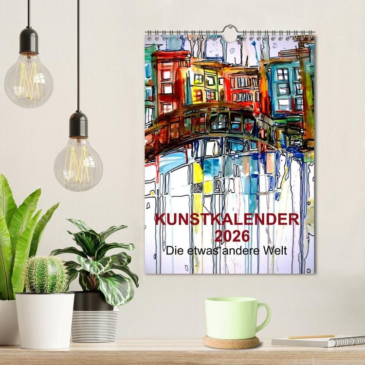 Produktbild: Kunstkalender 2026 "Die etwas andere Welt" (Wandkalender 2026 DIN A4 hoch), CALVENDO Monatskalender