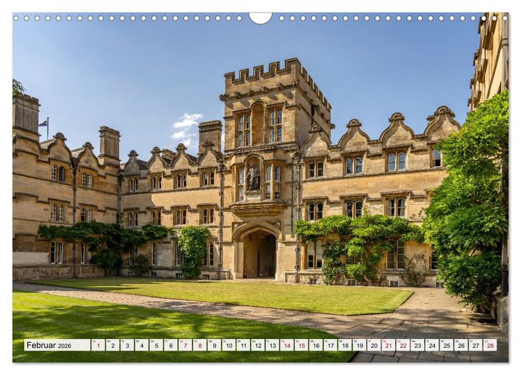 Produktbild: England - Oxford (Wandkalender 2026 DIN A3 quer), CALVENDO Monatskalender