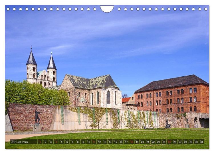 Produktbild: Stra&szlig;e der Romanik im Harz - eine Rundreise von Magdeburg in den Harz (Wandkalender 2026 DIN A4 quer), CALVENDO Monatskalender