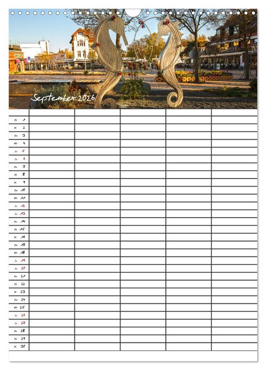 Produktbild: Timmendorfer Strand - Ostsee Urlaubsparadies (Wandkalender 2026 DIN A3 hoch), CALVENDO Monatskalender