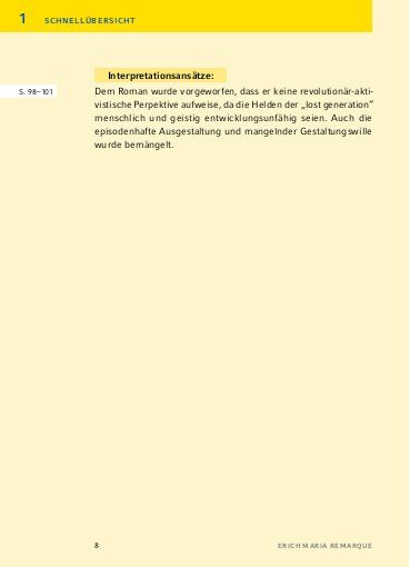 Produktbild: Im Westen nichts Neues von Erich Maria Remarque - Textanalyse und Interpretation