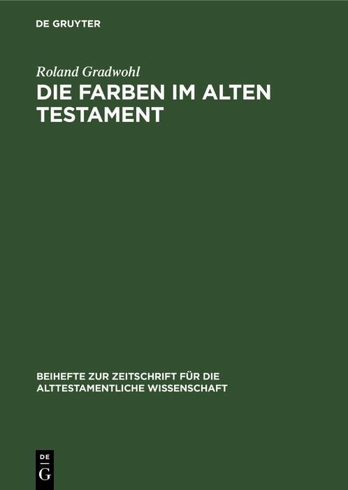 Produktbild: Die Farben im Alten Testament