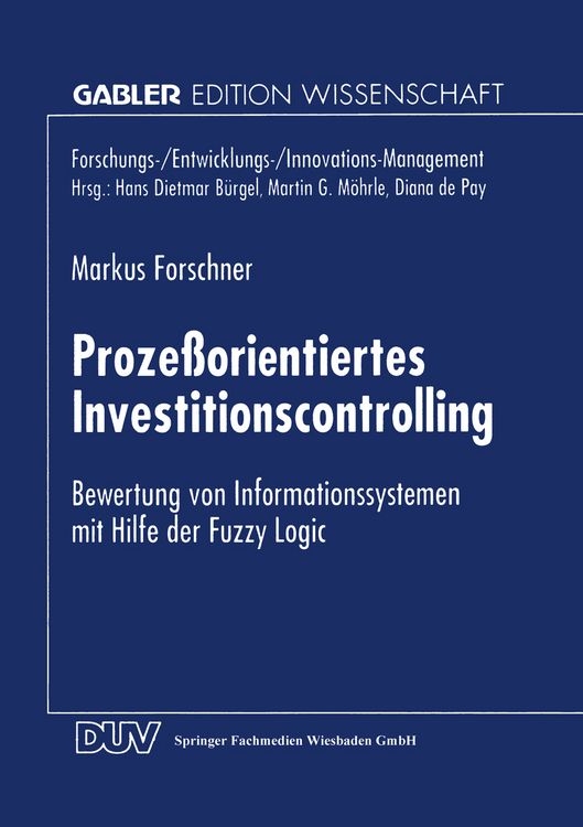 Produktbild: Proze&szlig;orientiertes Investitionscontrolling