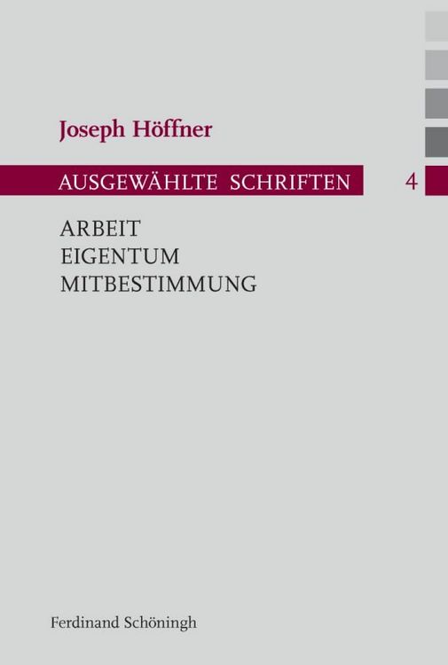 Produktbild: Arbeit - Eigentum - Mitbestimmung