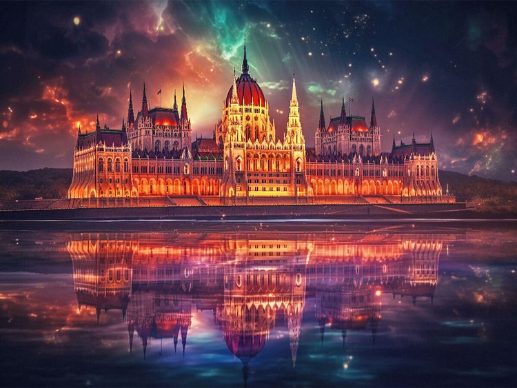 Produktbild: CALVENDO Puzzle Parlamentsgeb&auml;ude - Budapest | 1000 Teile Lege-Gr&ouml;&szlig;e 64x48cm Foto-Puzzle f&uuml;r gl&uuml;ckliche Stunden