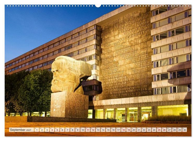 Produktbild: Ein Blick auf Chemnitz in Farbe (Wandkalender 2027 DIN A2 quer), CALVENDO Monatskalender