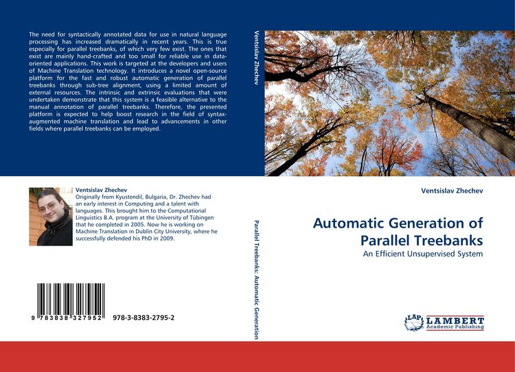 Produktbild: Automatic Generation of Parallel Treebanks