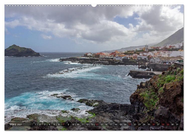 Produktbild: Vulkaninsel im Atlantik, Teneriffa (hochwertiger Premium Wandkalender 2027 DIN A2 quer), Kunstdruck in Hochglanz