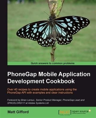 Produktbild: PhoneGap Mobile Application Development Cookbook