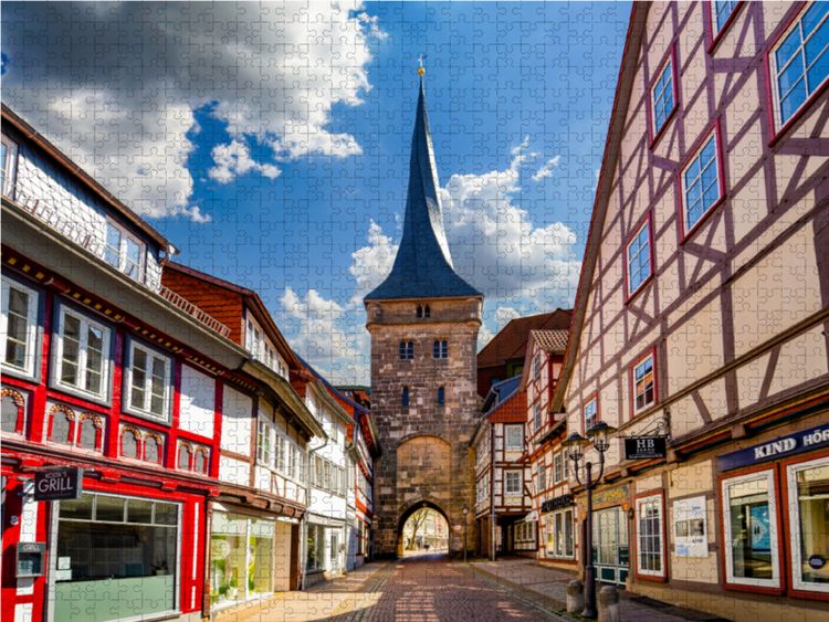 Produktbild: CALVENDO Puzzle Duderstadt Impressionen 1000 Teile Lege-Gr&ouml;&szlig;e 64 x 48 cm Foto-Puzzle Bild von Dirk Meutzner
