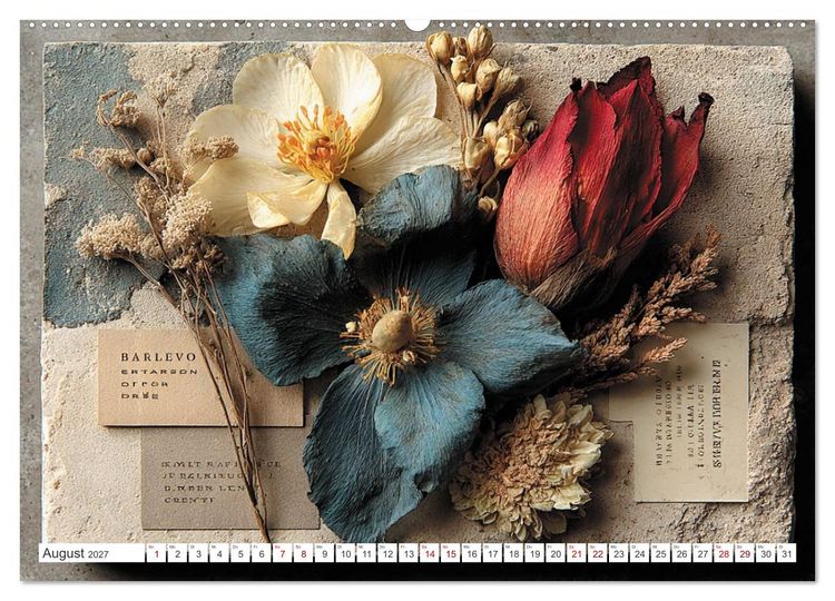 Produktbild: Blumen und Bl&auml;tter sind das sanfte L&auml;cheln der Natur. (hochwertiger Premium Wandkalender 2027 DIN A2 quer), Kunstdruck in Hochglanz