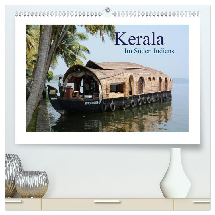 Produktbild: Kerala - Im S&uuml;den Indiens (hochwertiger Premium Wandkalender 2026 DIN A2 quer), Kunstdruck in Hochglanz