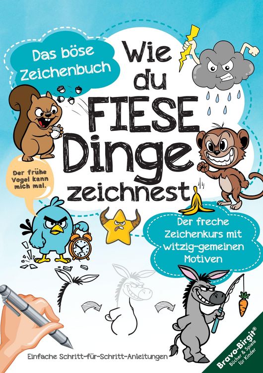 Produktbild: Wie du fiese Dinge zeichnest - Das kleine b&ouml;se Zeichenbuch