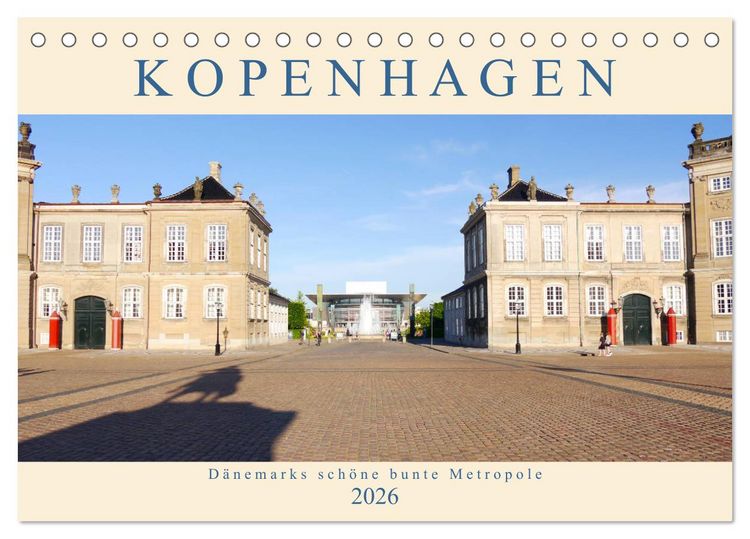 Produktbild: Kopenhagen. D&auml;nemarks sch&ouml;ne bunte Metropole (Tischkalender 2026 DIN A5 quer), CALVENDO Monatskalender