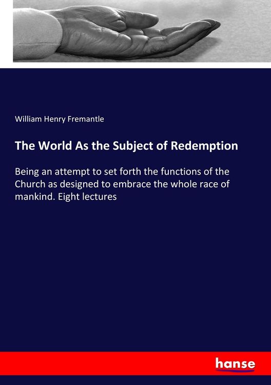 Produktbild: The World As the Subject of Redemption