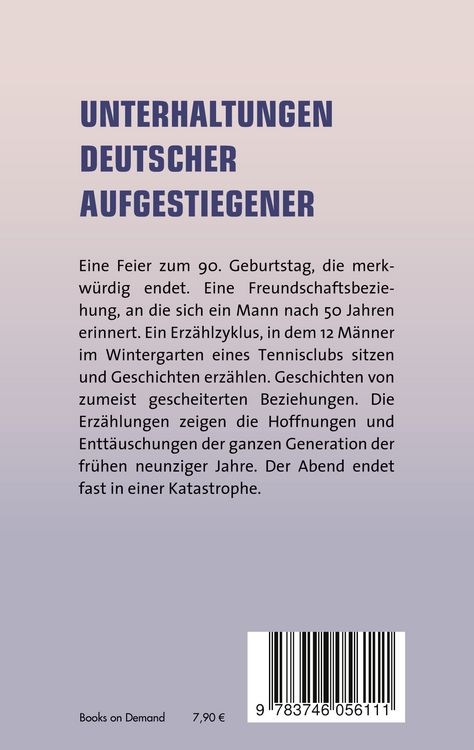 Produktbild: Unterhaltungen deutscher Aufgestiegener
