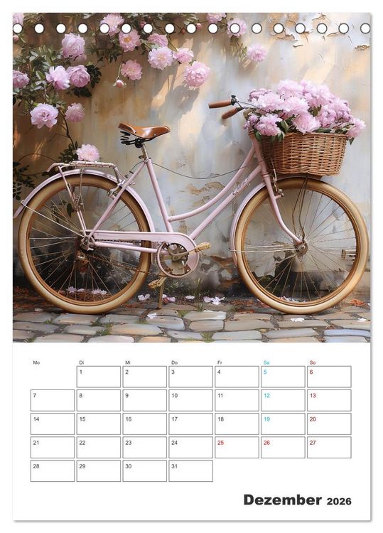 Produktbild: Fahrradpoesie (Tischkalender 2026 DIN A5 hoch), CALVENDO Monatskalender