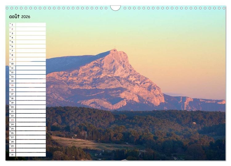Produktbild: La Montagne Sainte-Victoire &ndash; dans les pas de C&eacute;zanne (Calendrier mural 2026 DIN A3 vertical), CALVENDO calendrier mensuel