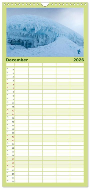Produktbild: Familienplaner 2026 - Ecuador - Naturparadies am &Auml;quator mit 5 Spalten (Wandkalender, 21 x 45 cm) CALVENDO