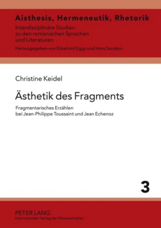 Produktbild: &Auml;sthetik des Fragments