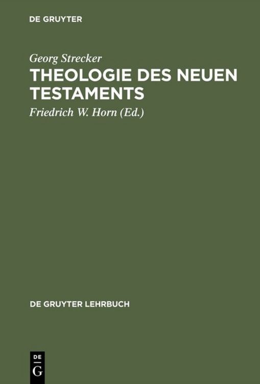 Produktbild: Theologie des Neuen Testaments