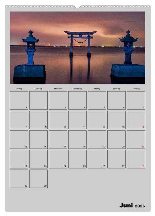 Produktbild: Wundervolles Japan (Wandkalender 2026 DIN A2 hoch), CALVENDO Monatskalender