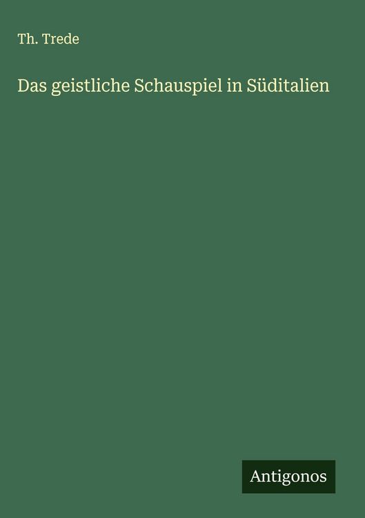 Produktbild: Das geistliche Schauspiel in S&uuml;ditalien