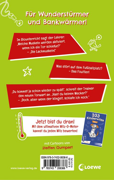 Produktbild: 333 Kinderwitze - Fu&szlig;ball