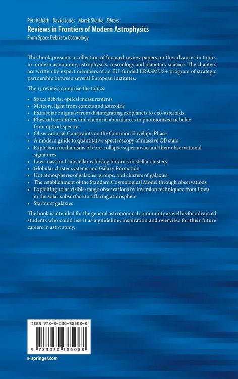 Produktbild: Reviews in Frontiers of Modern Astrophysics