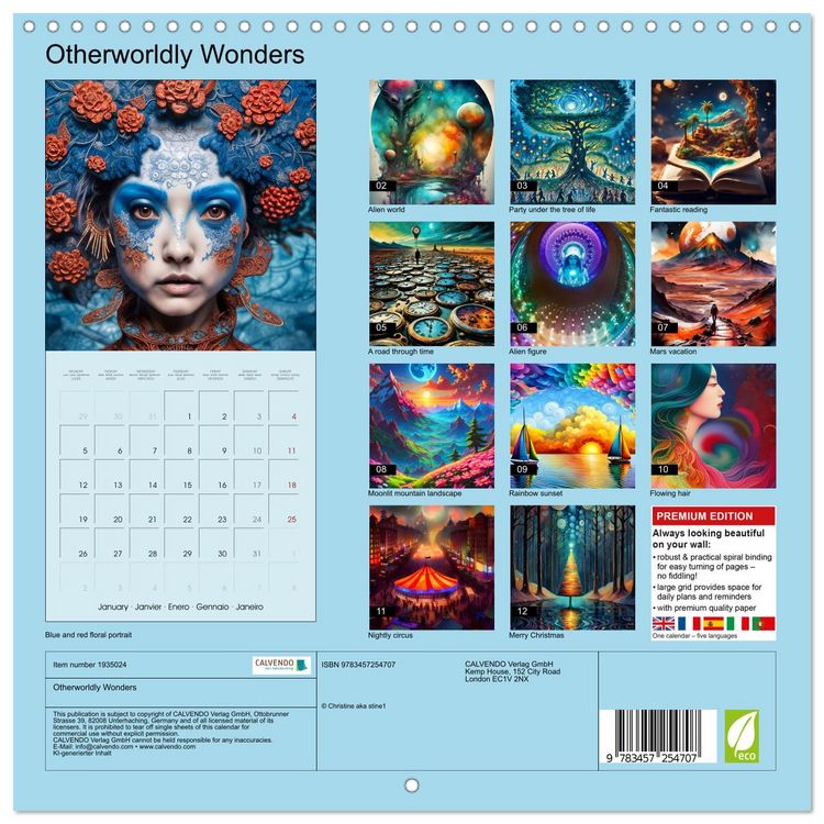Produktbild: Otherworldly Wonders (Wall Calendar 2026 12 &times; 12 Inch) CALVENDO 12 Month Wall Calendar