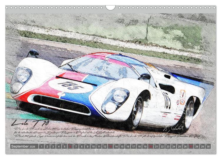Produktbild: Rennsport am Limit (Wandkalender 2026 DIN A3 quer), CALVENDO Monatskalender