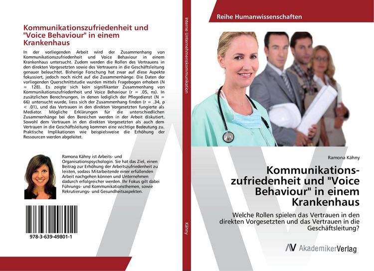 Produktbild: Kommunikations&shy;zufriedenheit und "Voice Behaviour" in einem Krankenhaus