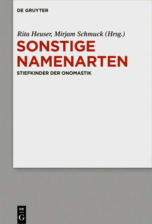 Produktbild: Sonstige Namenarten