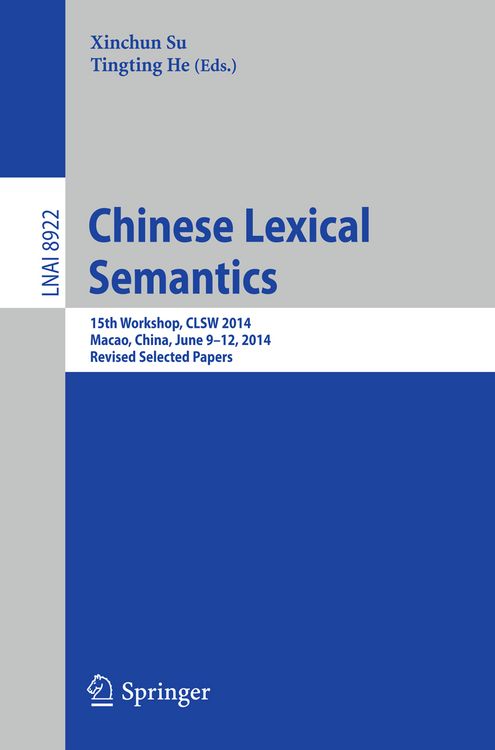 Produktbild: Chinese Lexical Semantics