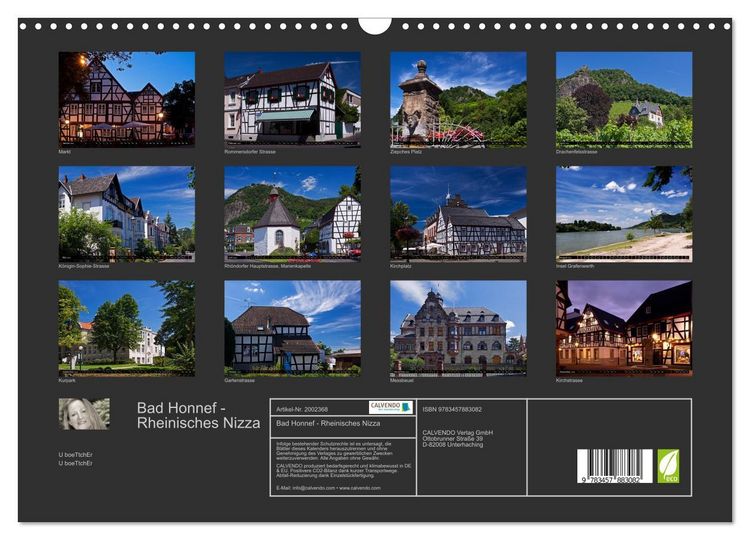 Produktbild: Bad Honnef - Rheinisches Nizza (Wandkalender 2026 DIN A3 quer), CALVENDO Monatskalender