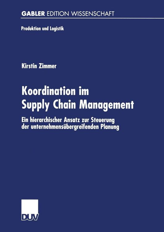 Produktbild: Koordination im Supply Chain Management