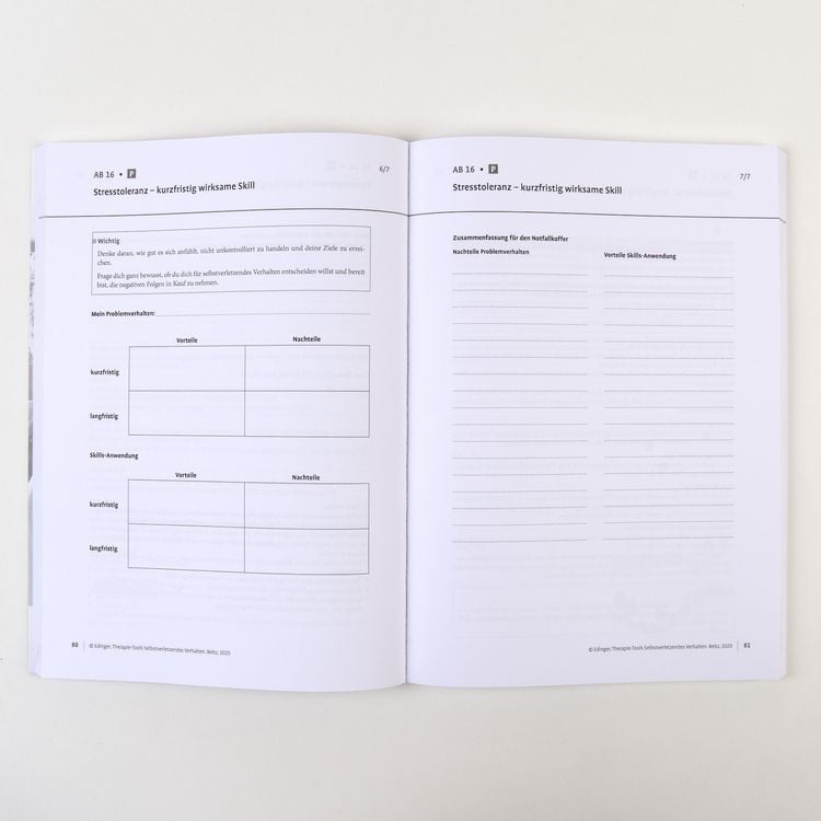Produktbild: Therapie-Tools Selbstverletzendes Verhalten