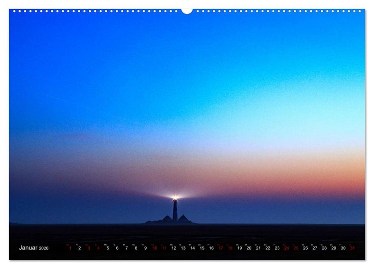 Produktbild: Einmaliges Westerhever (Wandkalender 2026 DIN A2 quer), CALVENDO Monatskalender