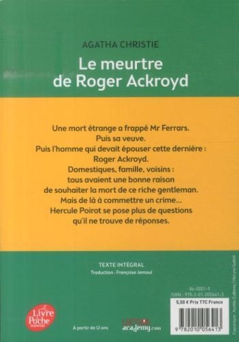 Produktbild: Le meurtre de Roger Ackroyd