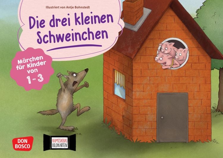Produktbild: Die drei kleinen Schweinchen. Kamishibai Bildkartenset