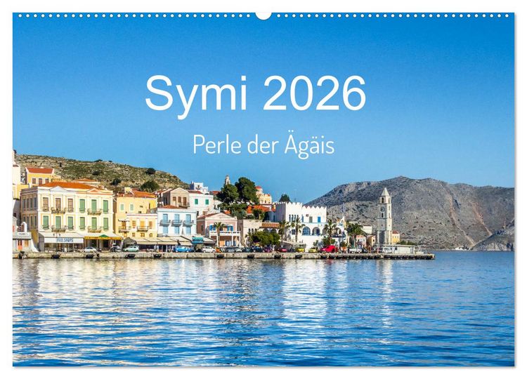 Produktbild: Symi 2026, Perle der &Auml;g&auml;is (Wandkalender 2026 DIN A2 quer), CALVENDO Monatskalender