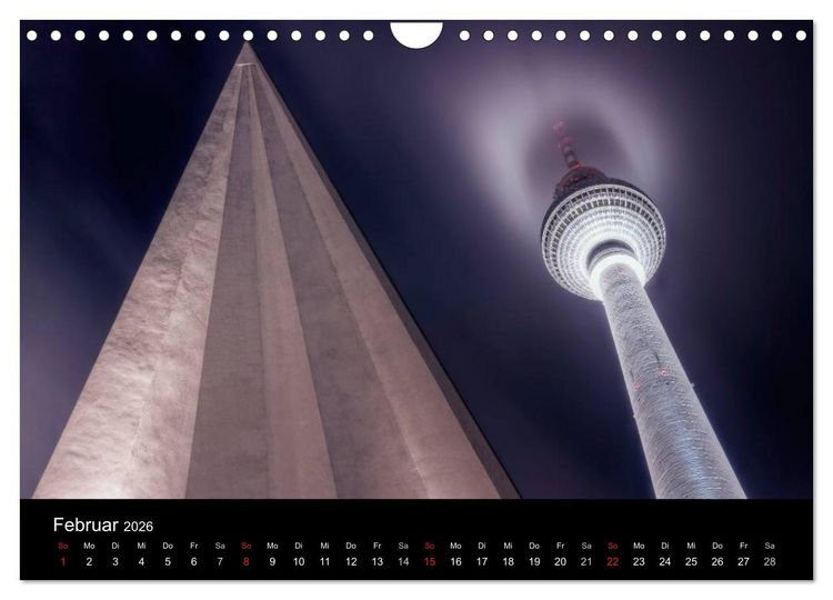 Produktbild: Colors of Berlin 2026 (Wandkalender 2026 DIN A4 quer), CALVENDO Monatskalender