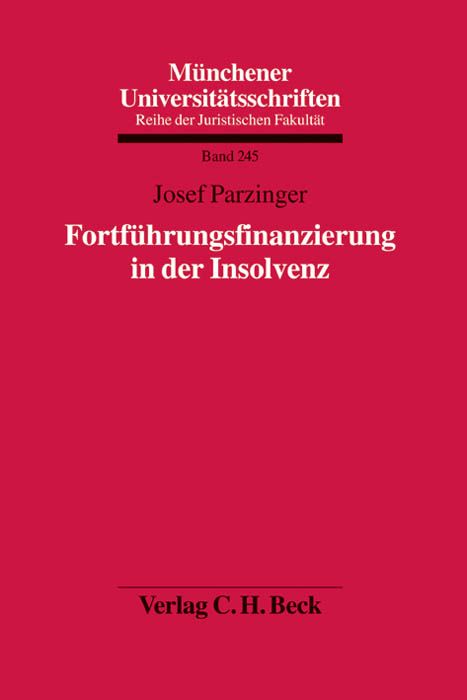Produktbild: Fortf&uuml;hrungsfinanzierung in der Insolvenz