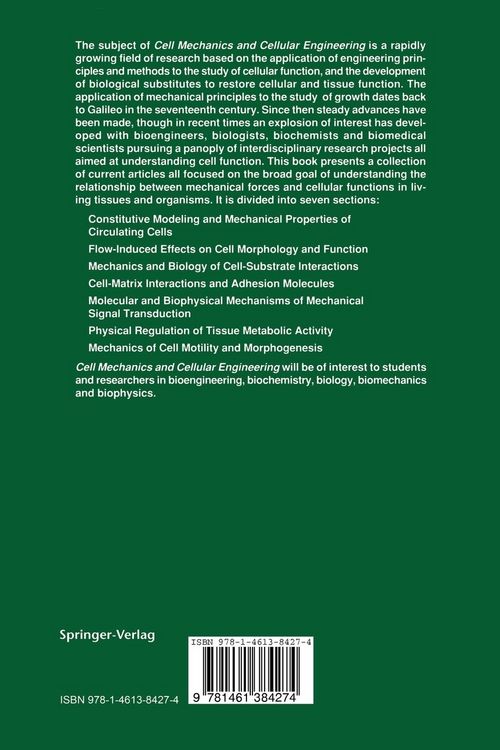 Produktbild: Cell Mechanics and Cellular Engineering