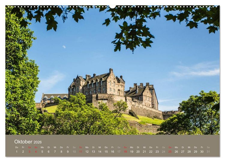 Produktbild: Historisches Schottland (hochwertiger Premium Wandkalender 2026 DIN A2 quer), Kunstdruck in Hochglanz